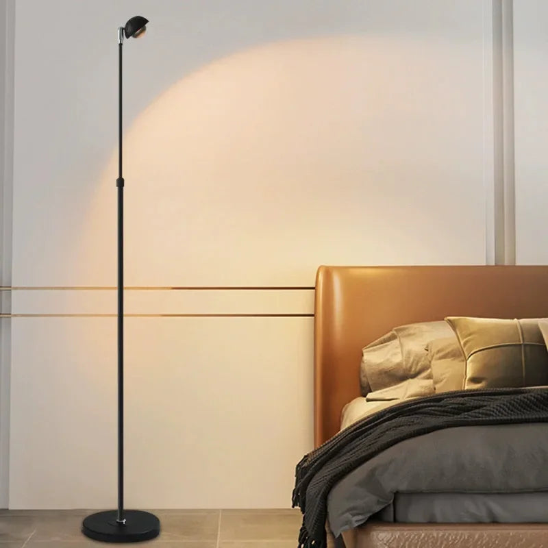 Lesa Spotlight Long Floor Lamp Black | Celestre