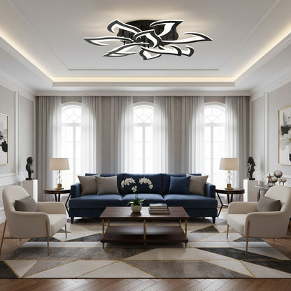 Fiva Flower Ceiling Light Black 10 Heads | Celestre