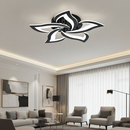Fiva Flower Ceiling Light Black 5 Heads | Celestre