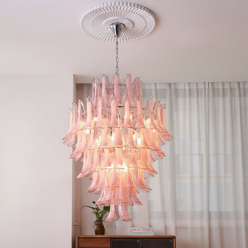 Feno Mid Century Glass Petal Chandelier Dia75cm-7 layers | Celestre