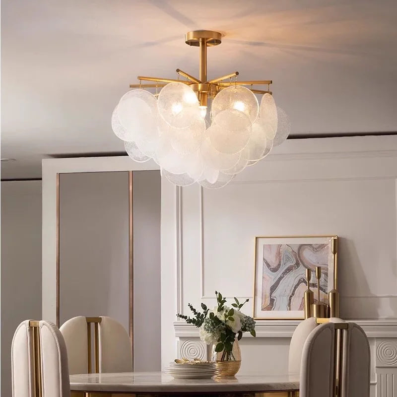 Orsa Retro Round Glass Chandelier | Celestre