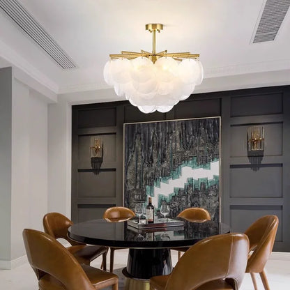 Orsa Retro Round Glass Chandelier Dia 60 cm Translucent glass | Celestre