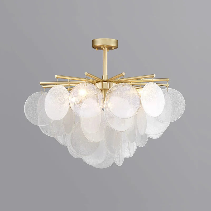 Orsa Retro Round Glass Chandelier Dia 60 cm Bubble glass | Celestre