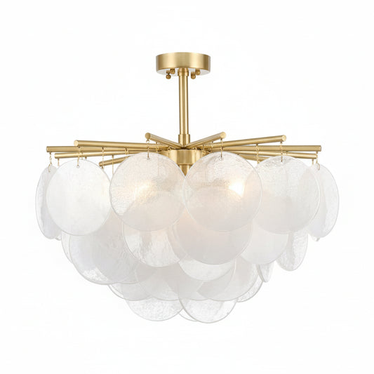 Orsa Retro Round Glass Chandelier | Celestre