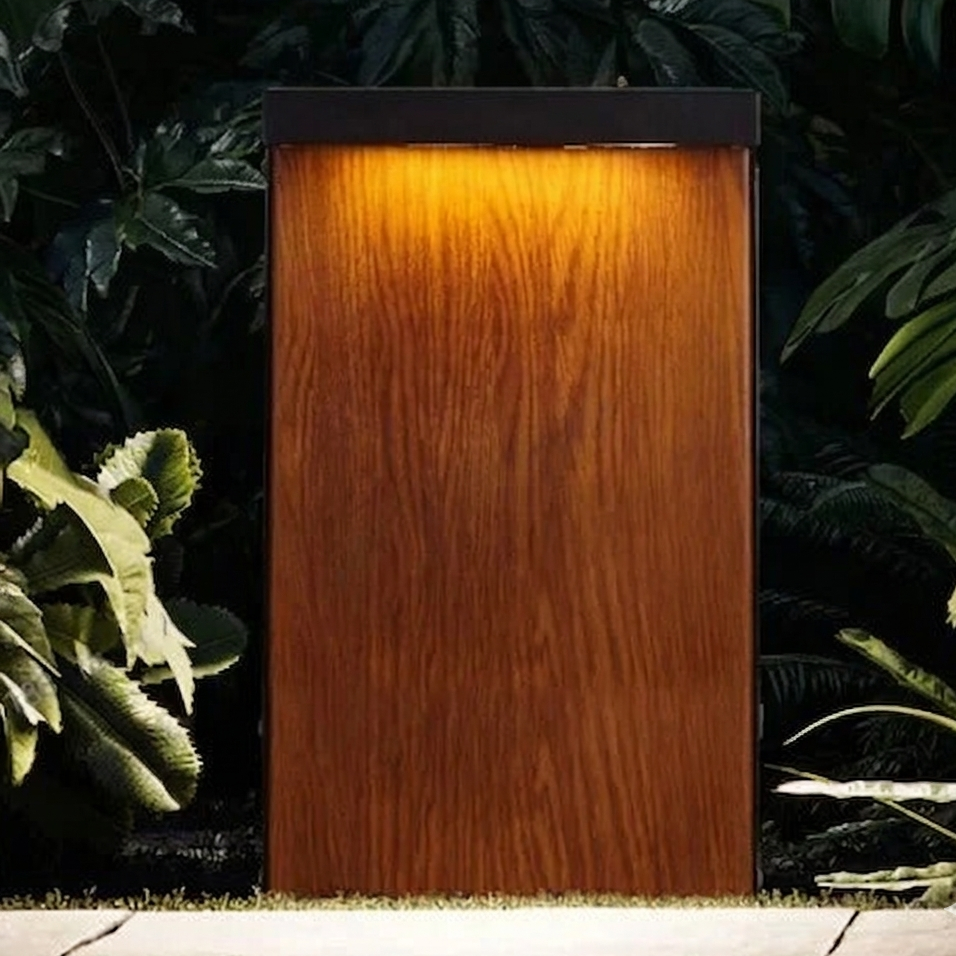 Aqil Rectangular LED Bollard Light H 22 cm | Celestre