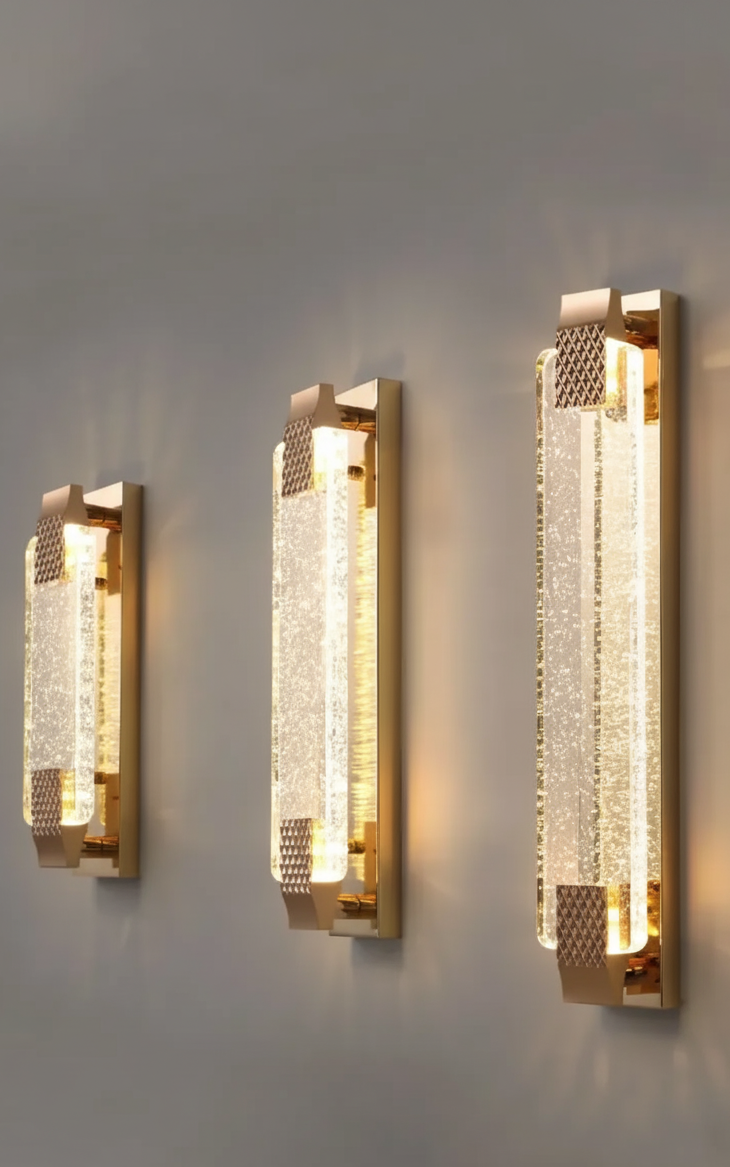 Auric Crystal Embellished Wall Light | Celestre