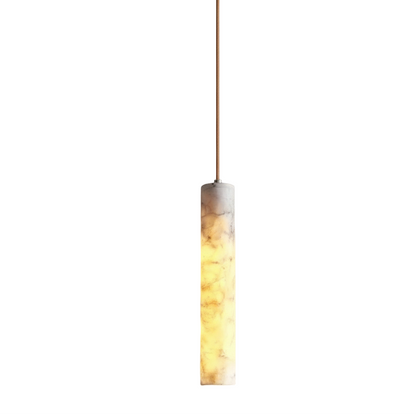 Olri Alabaster Cylindrical Pendant Light | Celestre