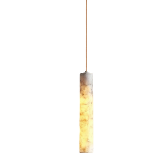 Olri Alabaster Cylindrical Pendant Light | Celestre