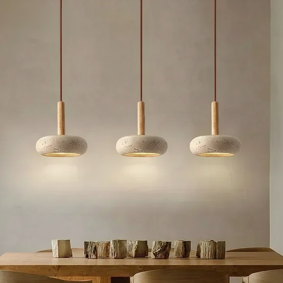 Lumas Nordic Travertine Pendant Light | Celestre
