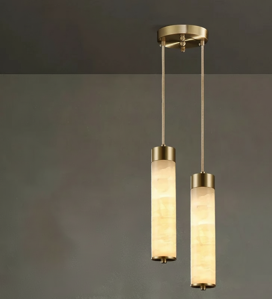 Elim Spanish Stone Pendant light 2 Heads | Celestre