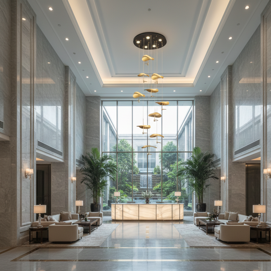 Neris Nordic Lotus Chandelier 10 Heads | Celestre