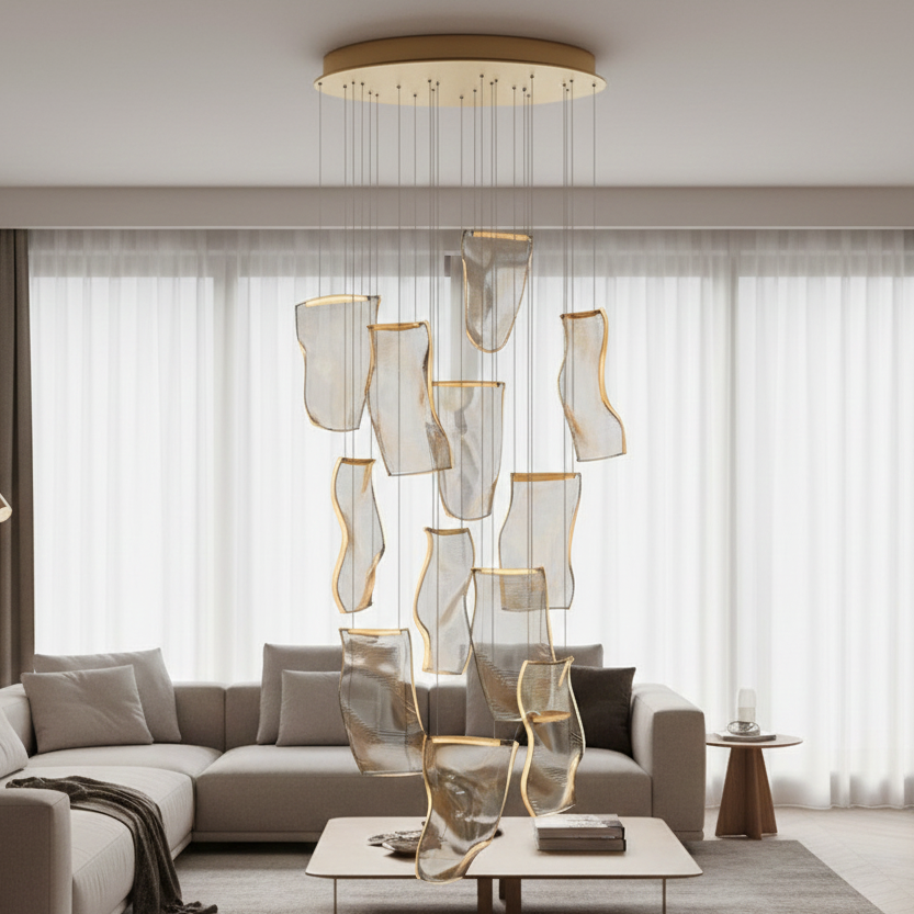 Sylor Luxury Waterfall Chandelier 12 Heads | Celestre