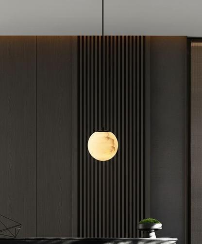 Brisa Spanish Marble Pendant Light Black | Celestre