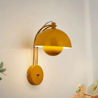 Pera Nested Dome Arched Wall Light Yellow | Celestre