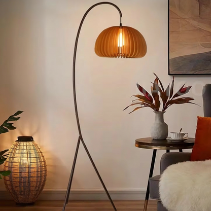 Curo Pumpkin Arc Floor Lamp | Celestre