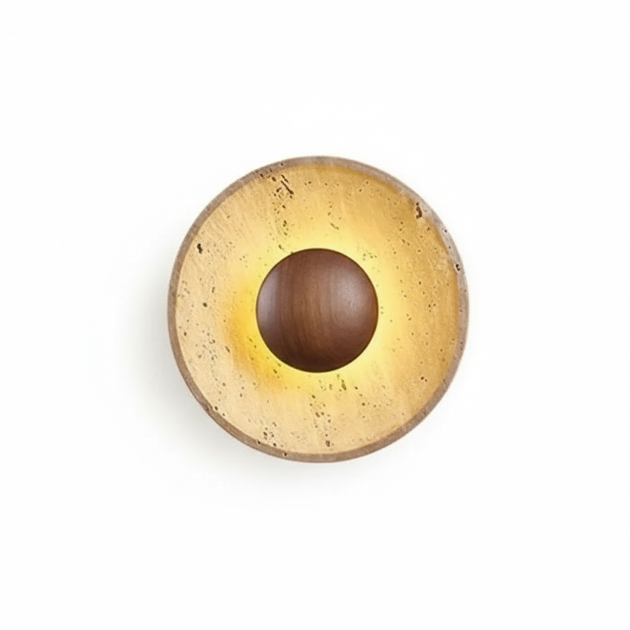 Verra Travertine Wall Light Walnut | Celestre