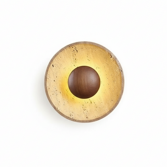 Verra Travertine Wall Light Walnut | Celestre