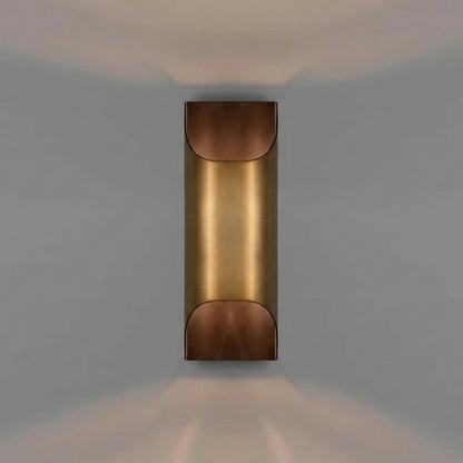 Bini Curved Rectangular Wall Light Gold D 10 cm x H 30 cm | Celestre