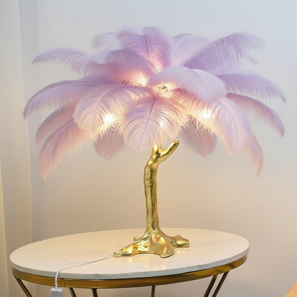 Virel Feather Floor Lamp | Celestre