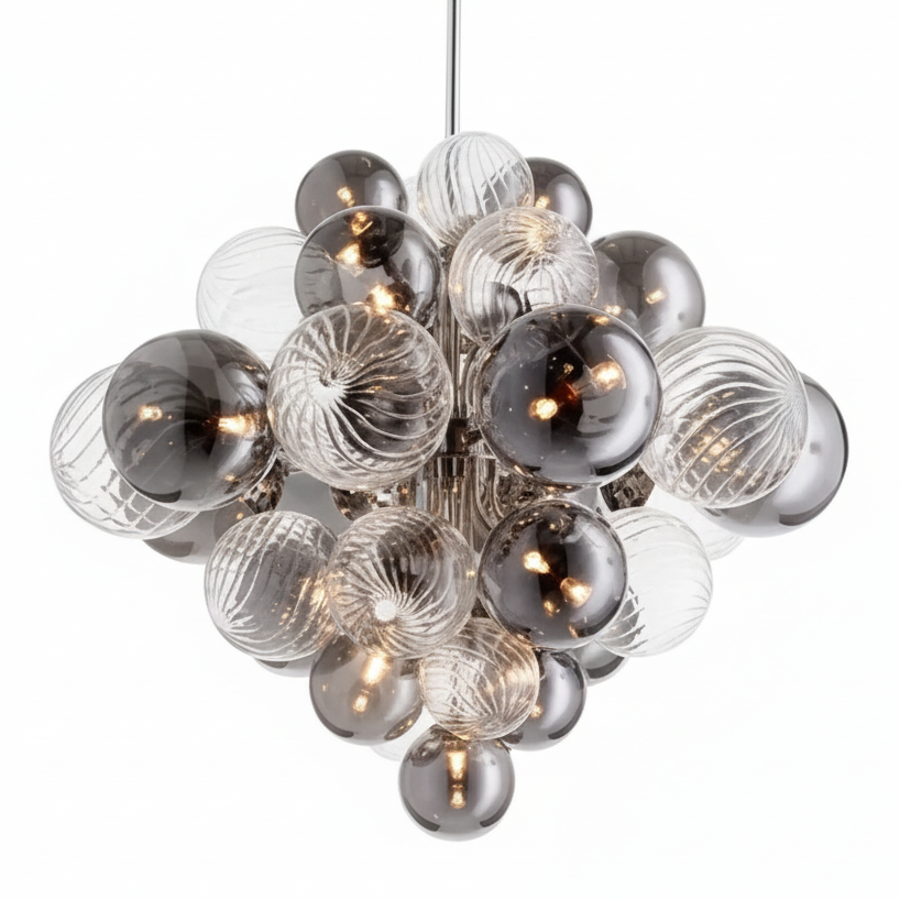 Evala Glass Bubble Chandelier | Celestre