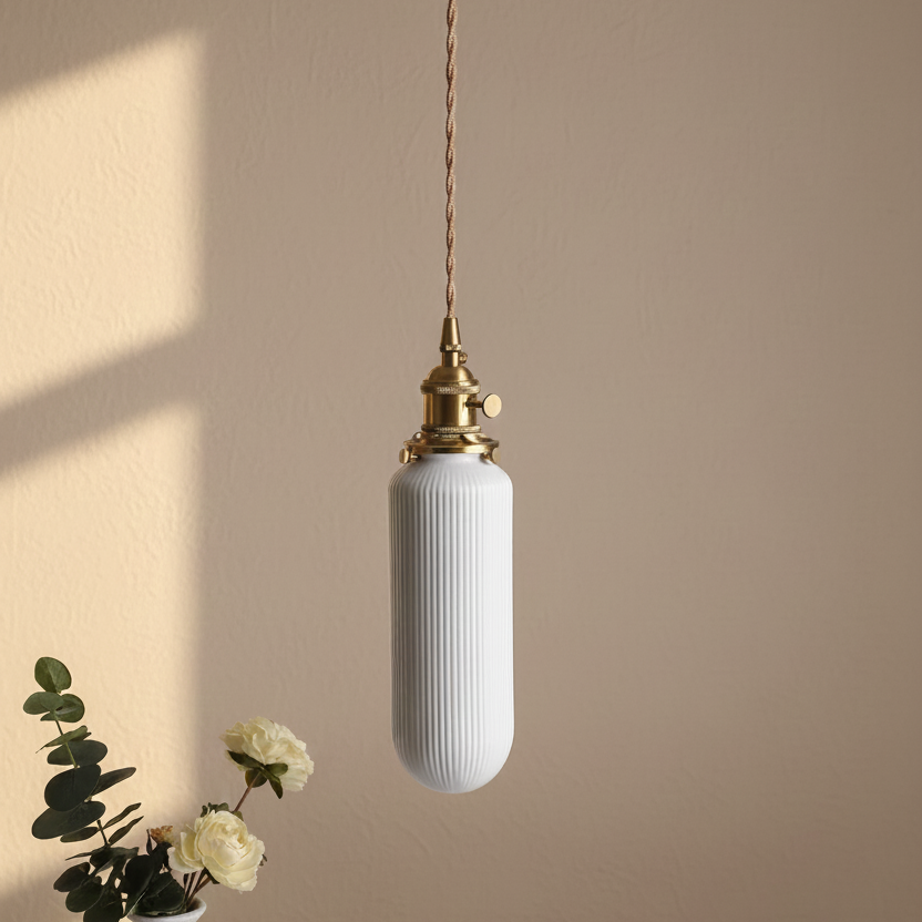 Diro Ceramic Cylinder Pendant Light | Celestre