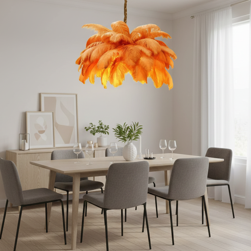 Eiro Nordic Feather Chandelier | Celestre