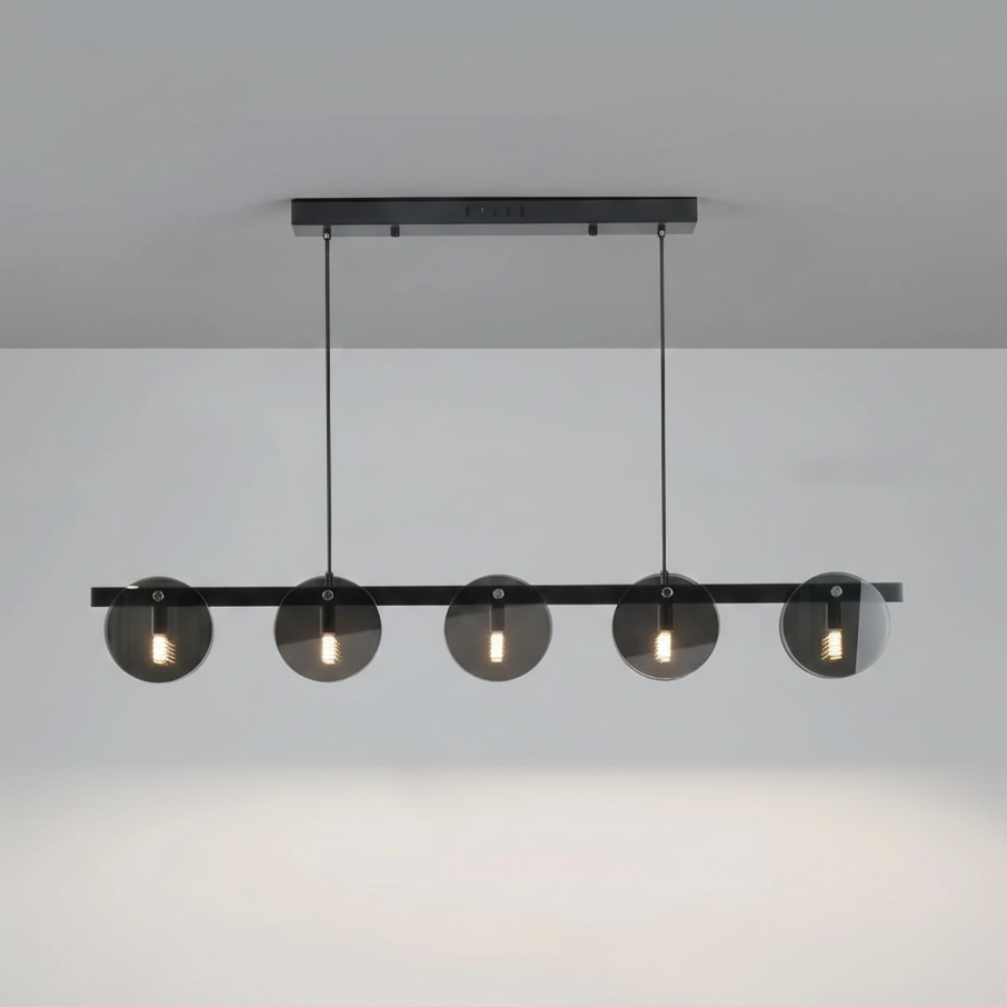 Dova Linear Disc Pendant Light L 110 cm | Celestre