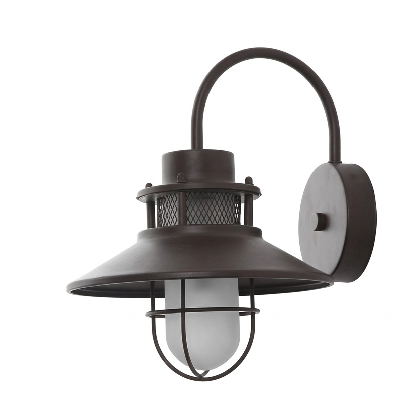 Duxi Outdoor Gooseneck Wall Light Coffee | Celestre