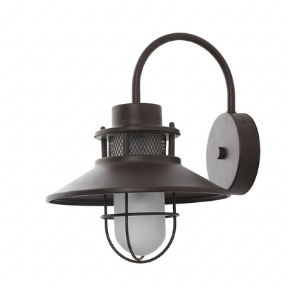 Duxi Outdoor Gooseneck Wall Light Coffee | Celestre