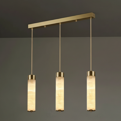 Elim Spanish Stone Pendant light 3 Head Linear(80 cm) | Celestre
