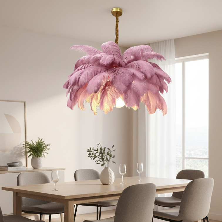 Eiro Nordic Feather Chandelier | Celestre