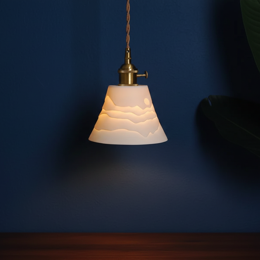 Seza Ceramic Bell Pendant Light Single Head | Celestre