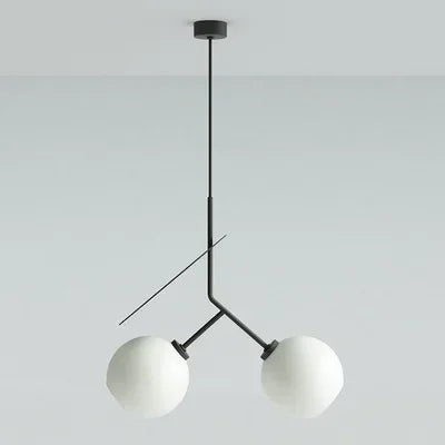 Fevi Cherry Branch Pendant Light Black-White 2 Heads | Celestre
