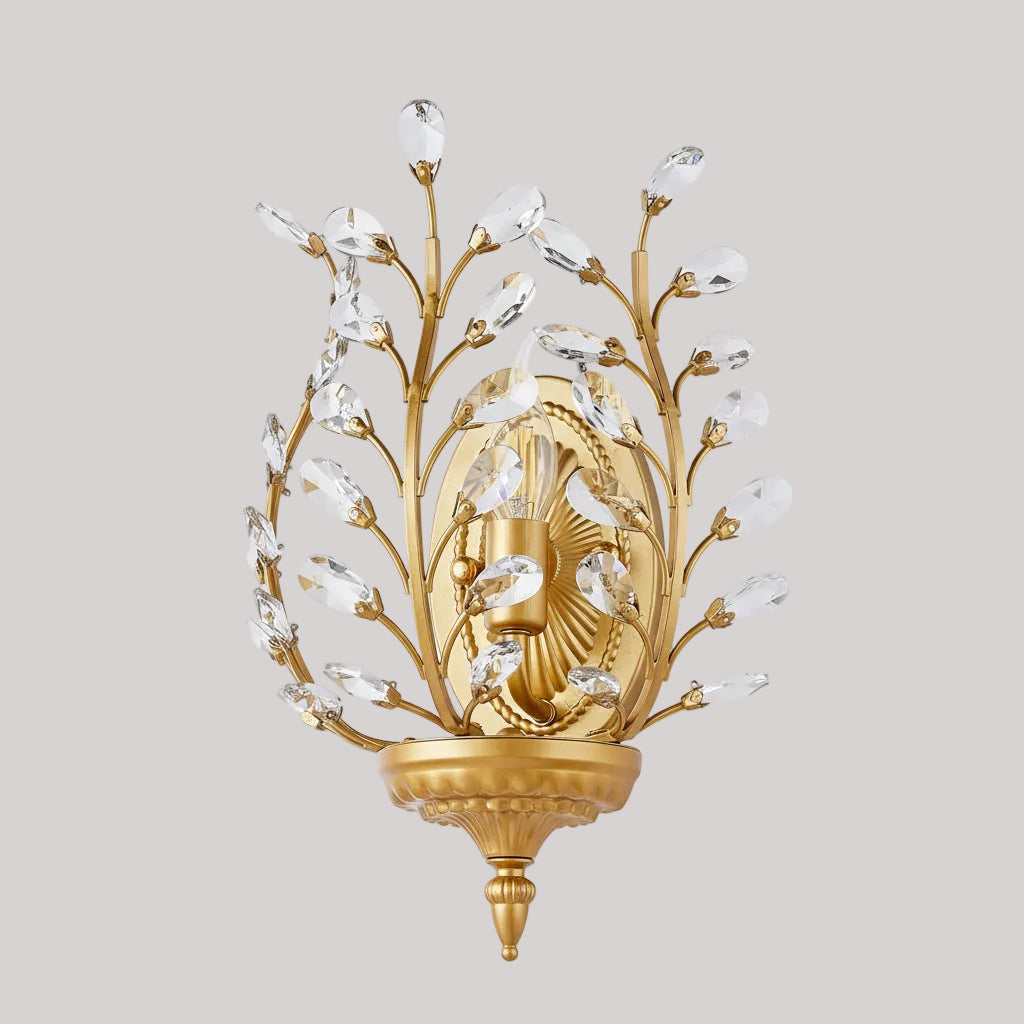 Tiri Budding Branch Crystal Wall Light | Celestre