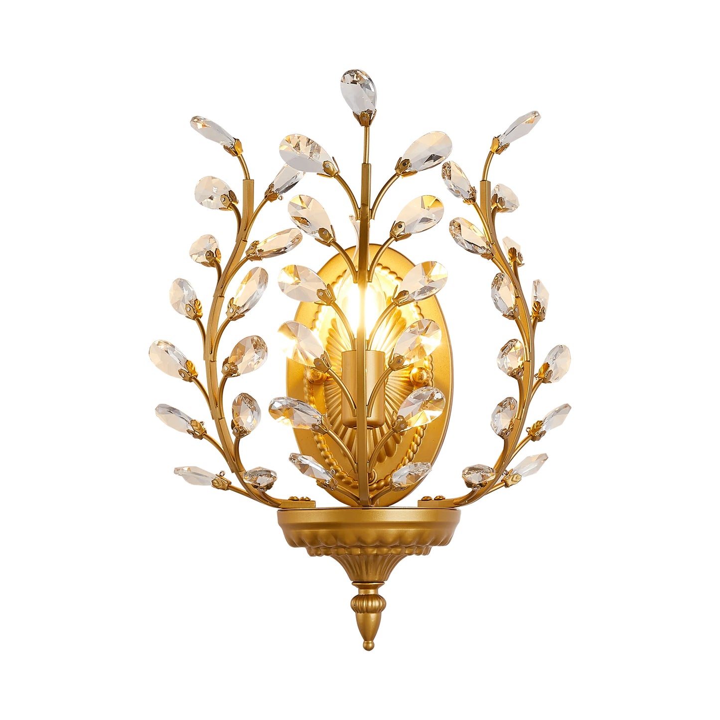 Tiri Budding Branch Crystal Wall Light Default | Celestre