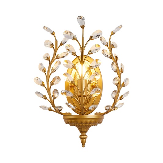 Tiri Budding Branch Crystal Wall Light Default | Celestre