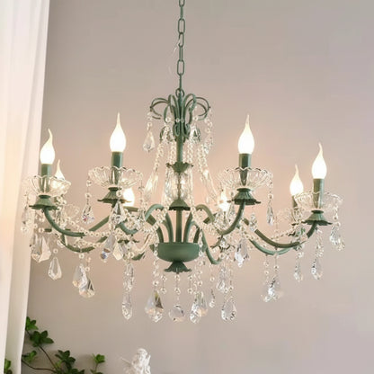 Uvia French Candelabra Crystal Chandelier 8 Lights | Celestre