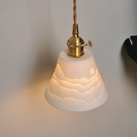Seza Ceramic Bell Pendant Light | Celestre