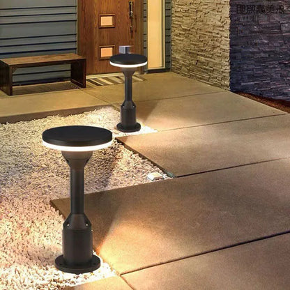 Hiwa Long Flat Top Bollard Light Round | Celestre