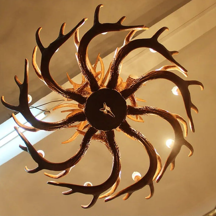 Ovle Retro Deer Antlers Candle Chandelier | Celestre