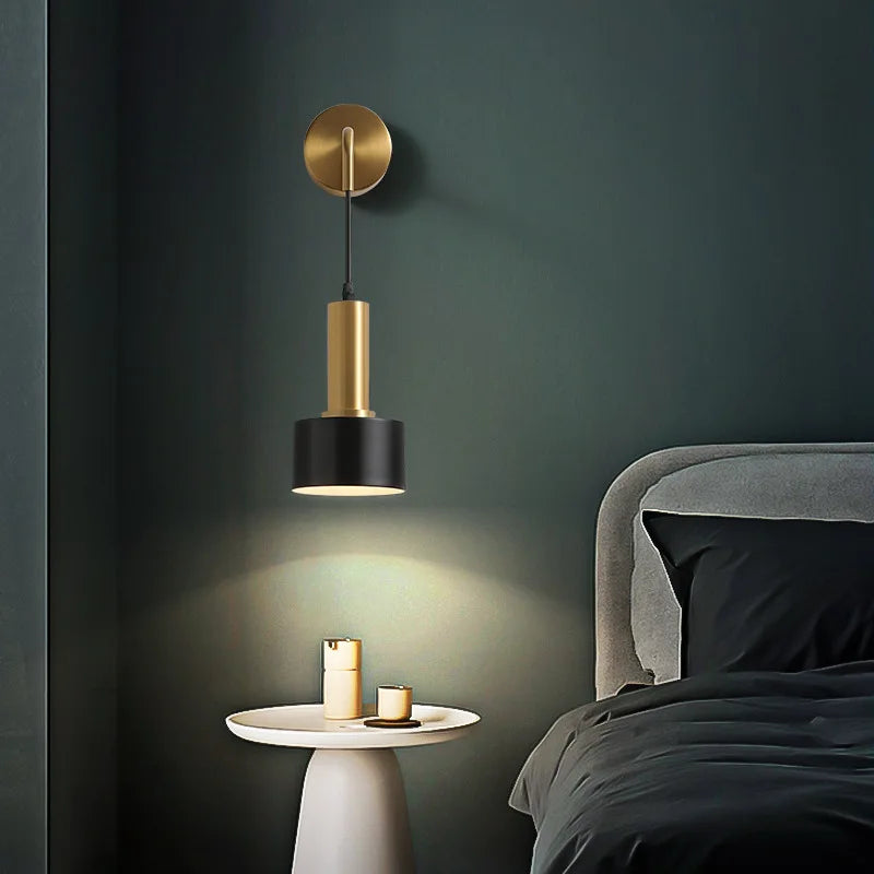 Yarvo Modern Metal Cylinder Pendant Wall Light | Celestre