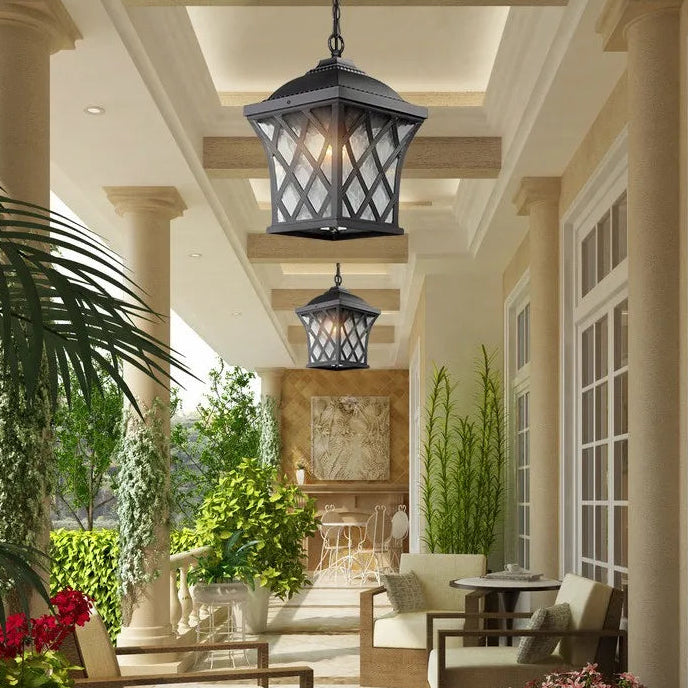 Tyve Crisscross Outdoor Pendant Light | Celestre