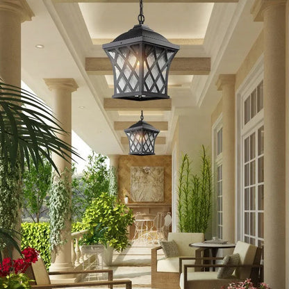 Tyve Crisscross Outdoor Pendant Light | Celestre