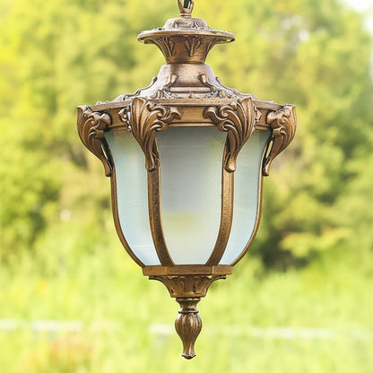 Niroe Scrollwork Urn Outdoor Pendant Light Bronze | Celestre