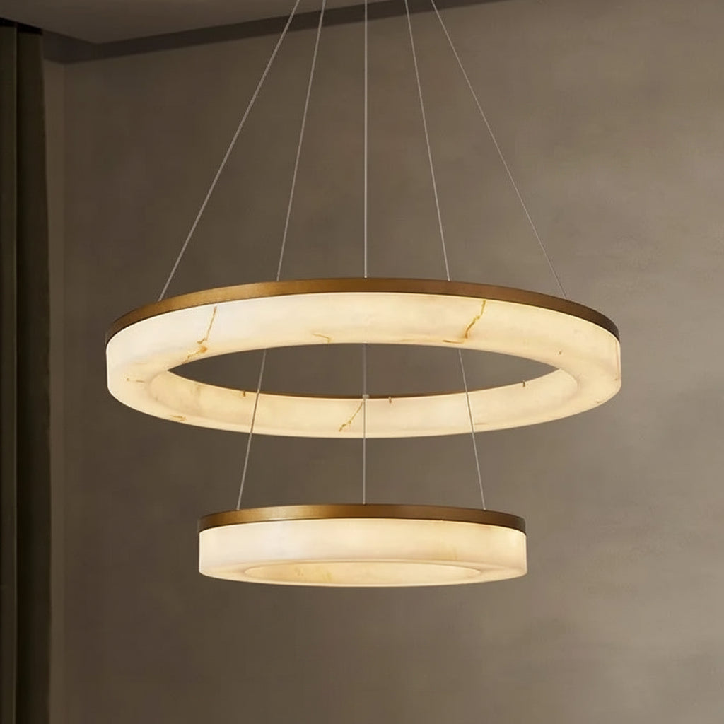 Bavo Circular Ring Chandelier Double Layer | Celestre