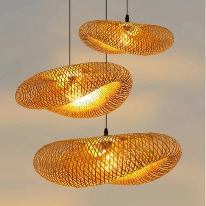 Sorel Bamboo Wicker Chandelier | Celestre