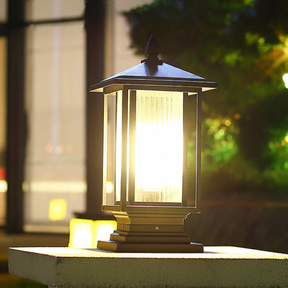Sexin Rectangular Lantern Pillar Light | Celestre