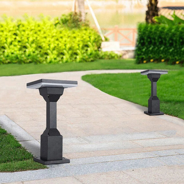 Hiwa Long Flat Top Bollard Light Square | Celestre