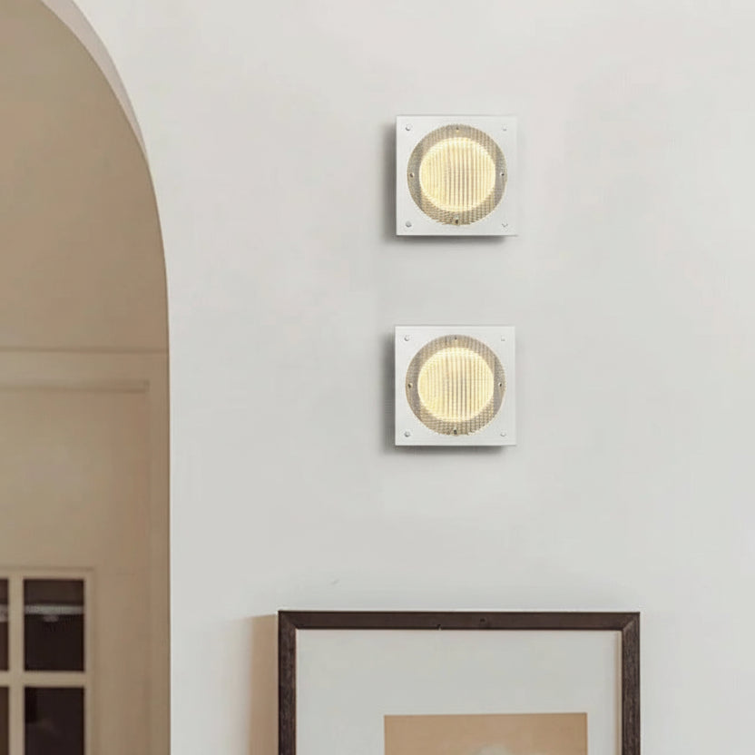 Dari Ribbed Square Wall Light | Celestre
