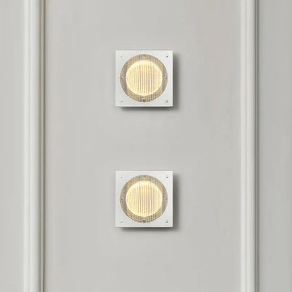 Dari Ribbed Square Wall Light | Celestre